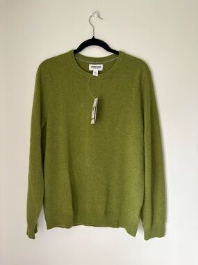 Lands' End Men's Green Crewneck Sweater